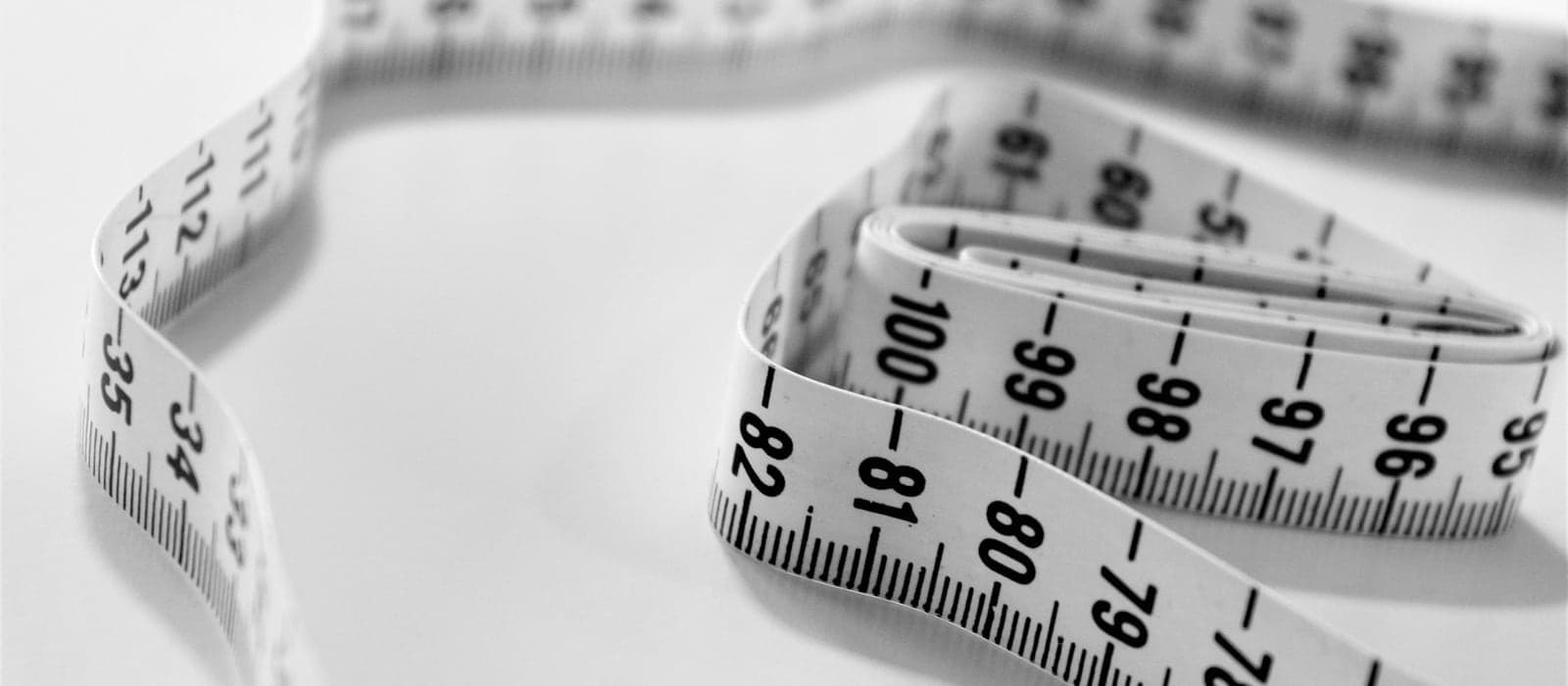 A tape measure, the tool every made-to-order partition starts with